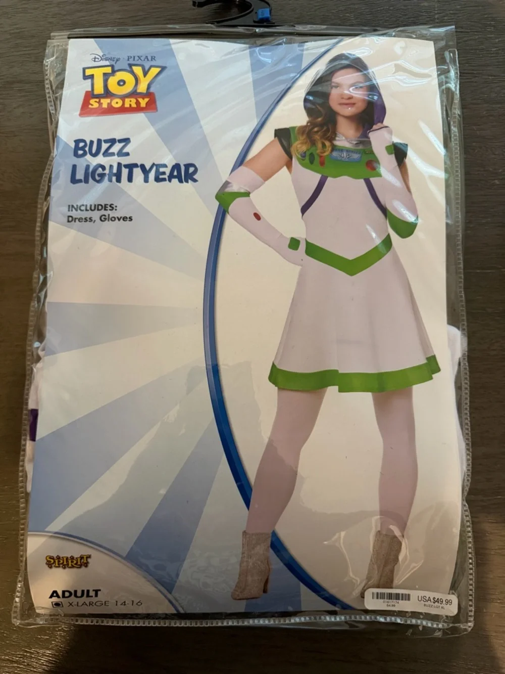 Spirit White and Green Buzz Lightyear Dress Costume - Picture 3 of 6